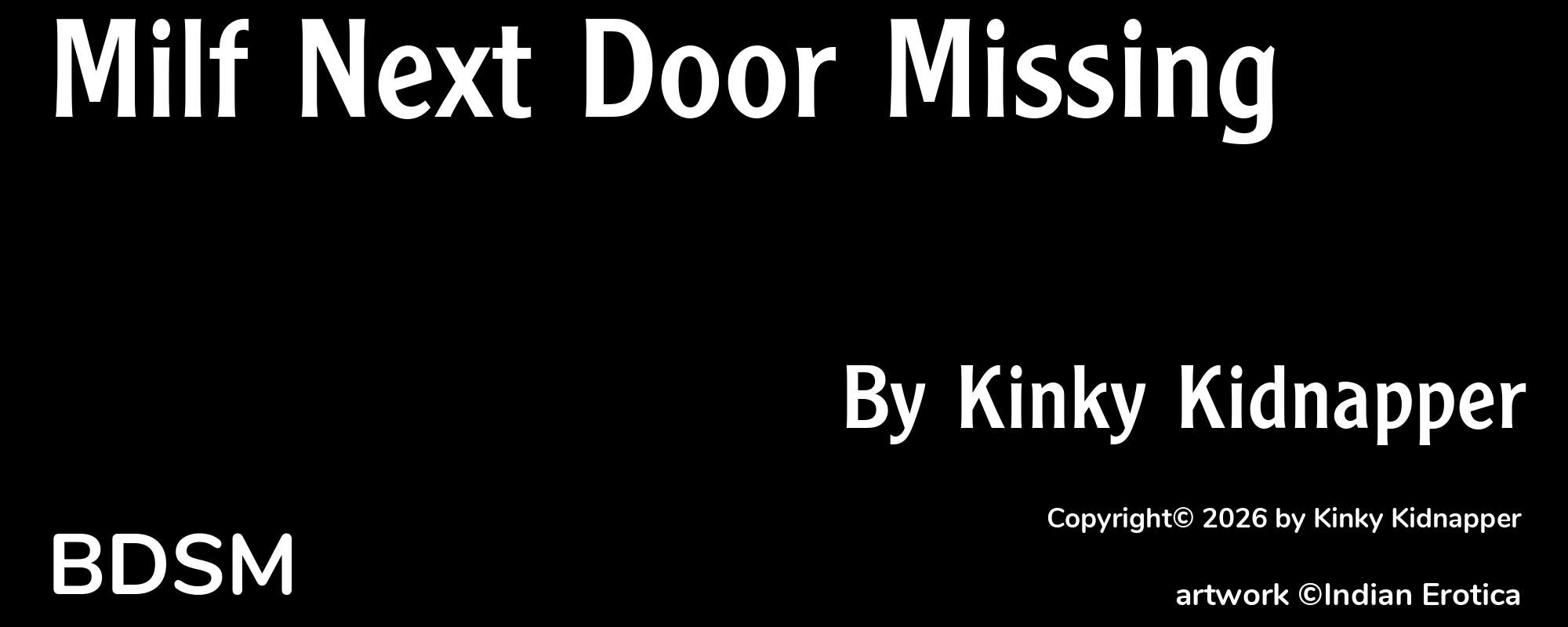 Milf Next Door Missing - Cover