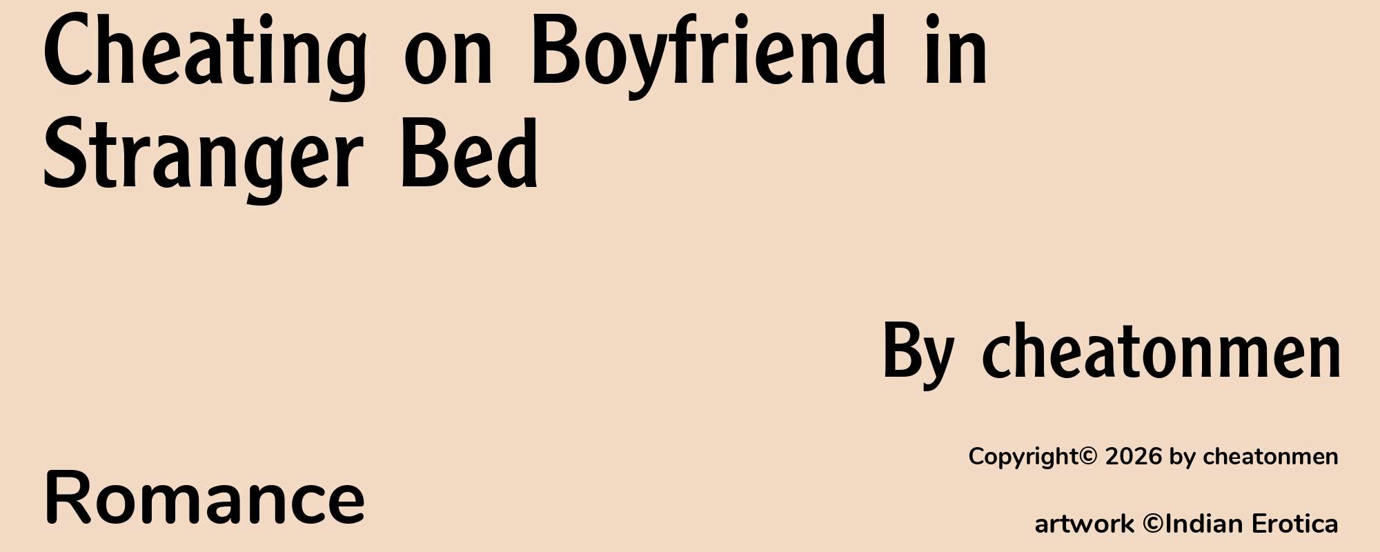 Cheating on Boyfriend in Stranger Bed - Cover