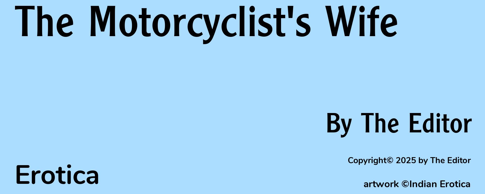 The Motorcyclist's Wife - Cover