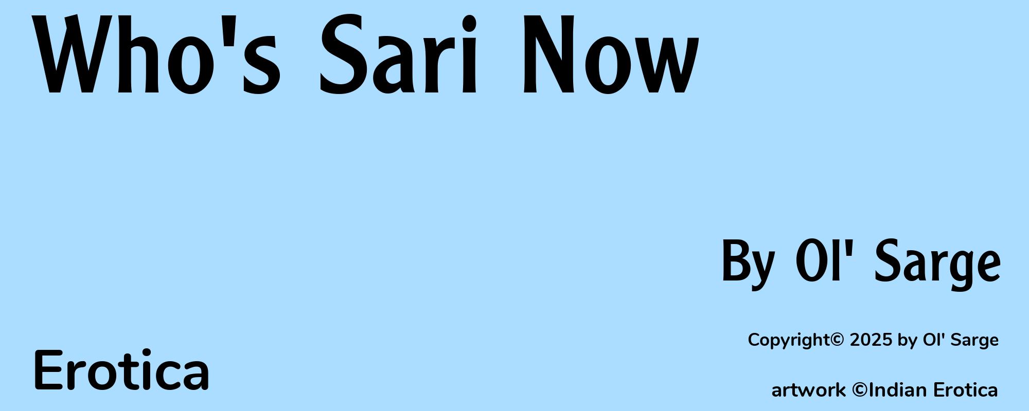 Who's Sari Now - Cover