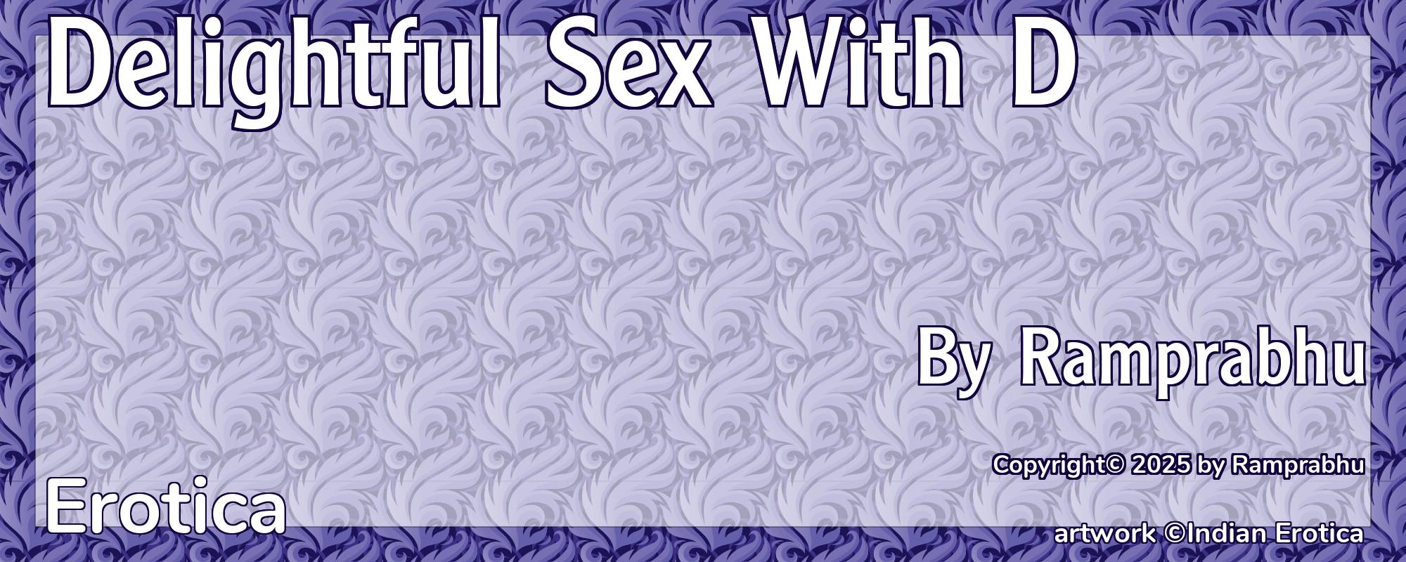 Delightful Sex With D - Cover