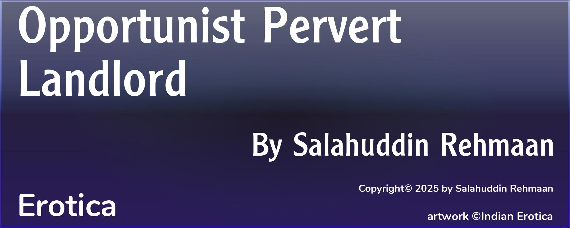 Opportunist Pervert Landlord - Cover