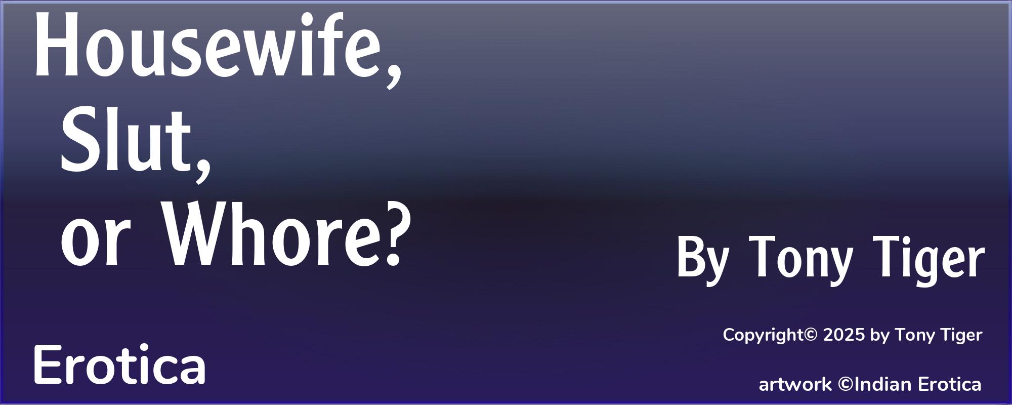 Housewife, Slut, or Whore? - Cover